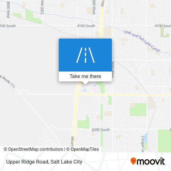 Upper Ridge Road map