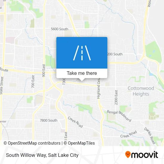 South Willow Way map