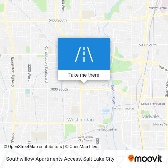 Mapa de Southwillow Apartments Access