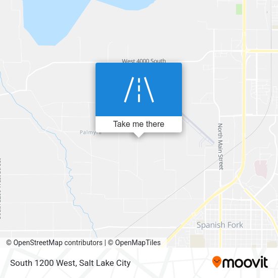 South 1200 West map