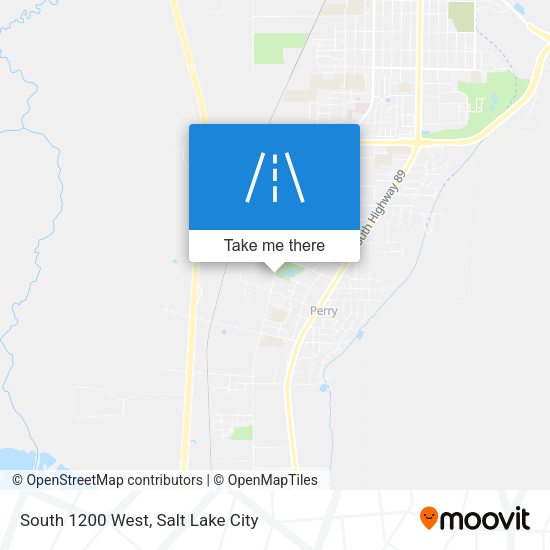 South 1200 West map