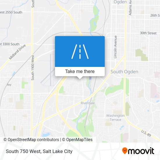 South 750 West map