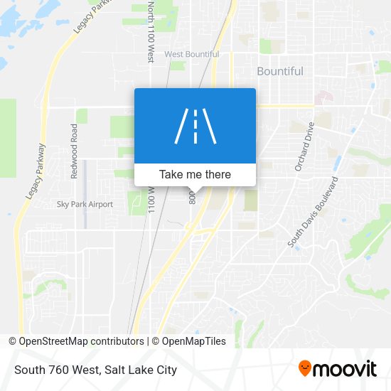 Mapa de South 760 West