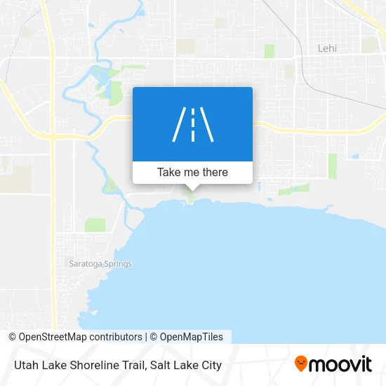 Utah Lake Shoreline Trail map