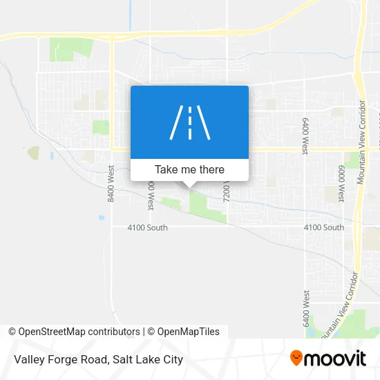 Valley Forge Road map