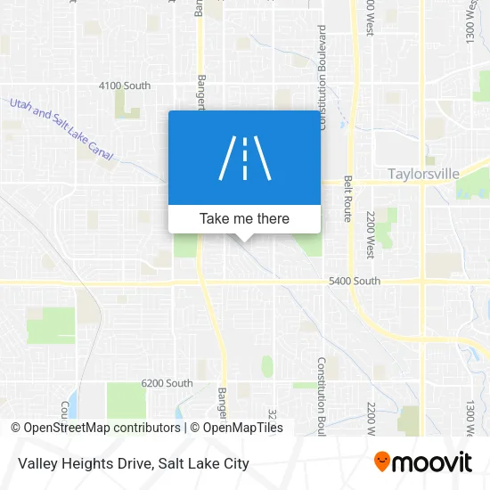 Valley Heights Drive map