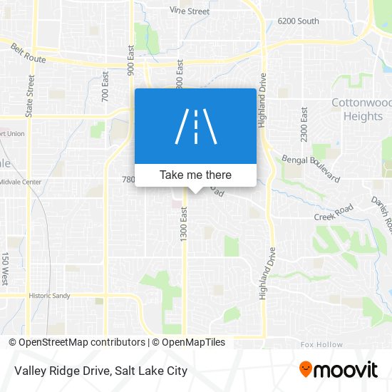 Valley Ridge Drive map