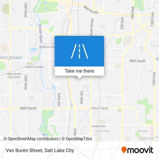Van Buren Street map