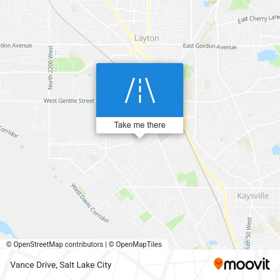 Vance Drive map