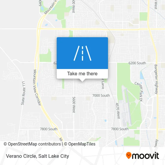 Verano Circle map