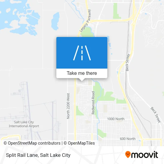 Split Rail Lane map
