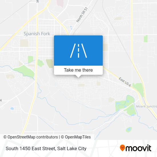 Mapa de South 1450 East Street