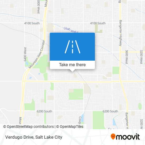 Verdugo Drive map