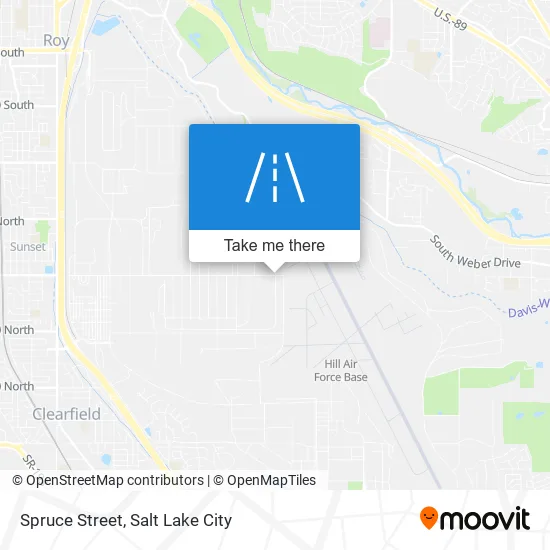 Spruce Street map