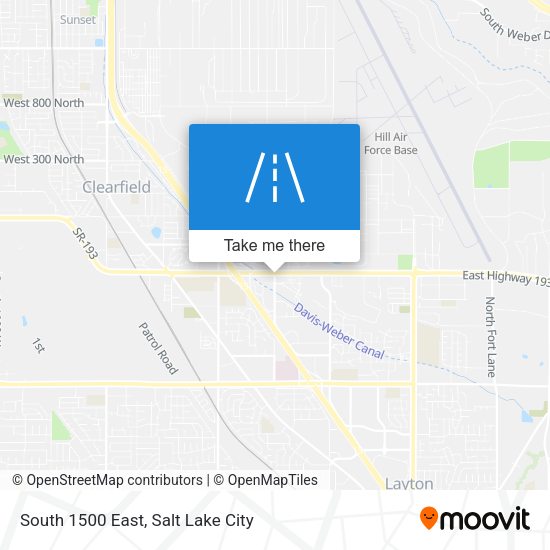 Mapa de South 1500 East