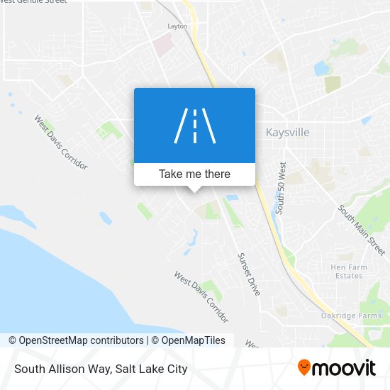 South Allison Way map