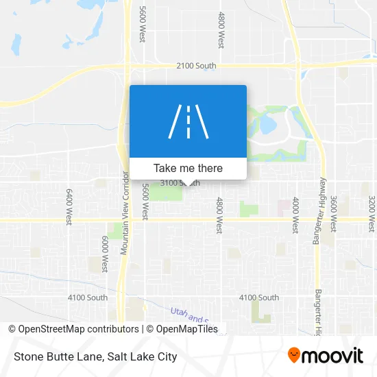 Stone Butte Lane map