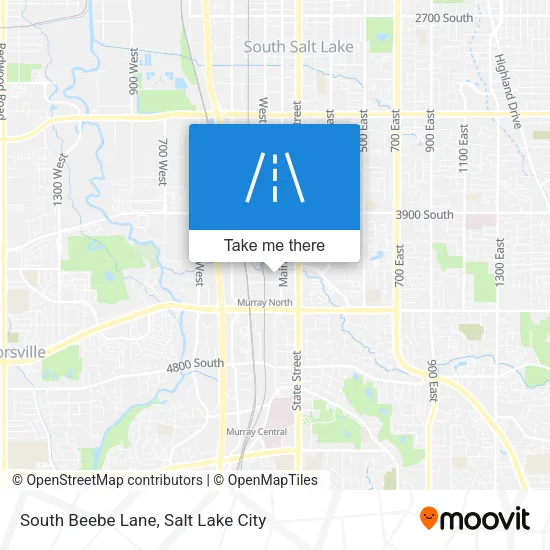 South Beebe Lane map