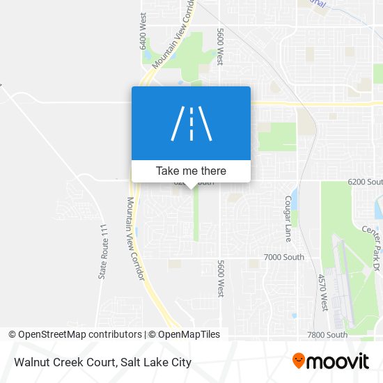 Walnut Creek Court map