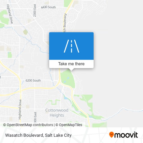 Wasatch Boulevard map