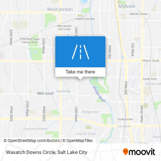 Wasatch Downs Circle map