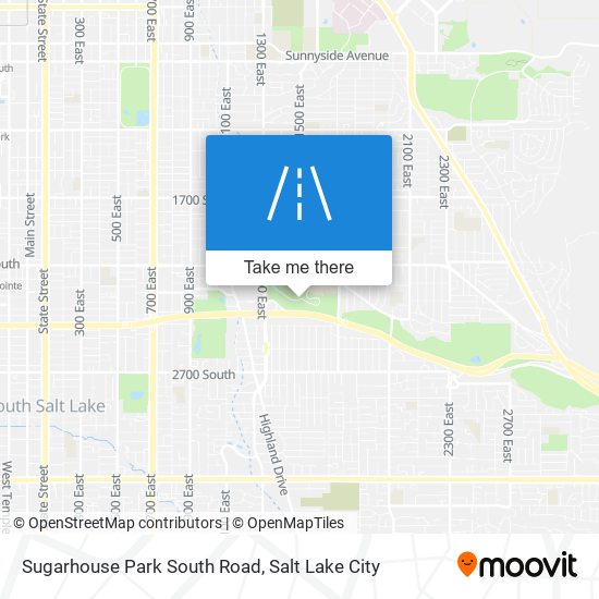 Sugarhouse Park South Road map