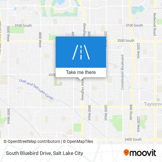 South Bluebird Drive map