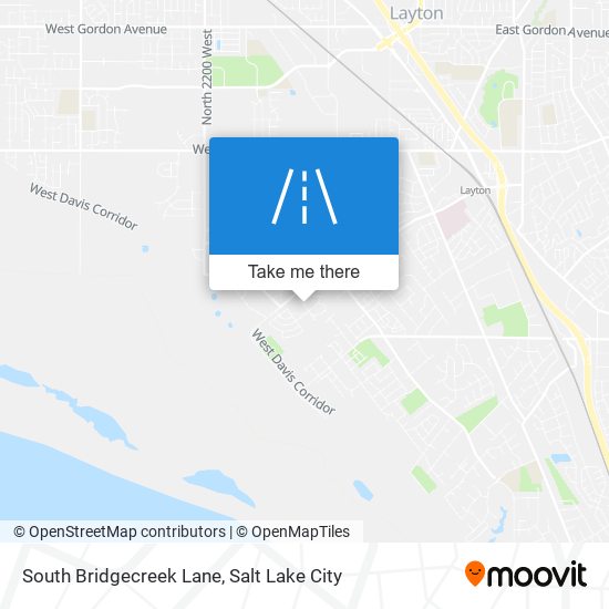 South Bridgecreek Lane map