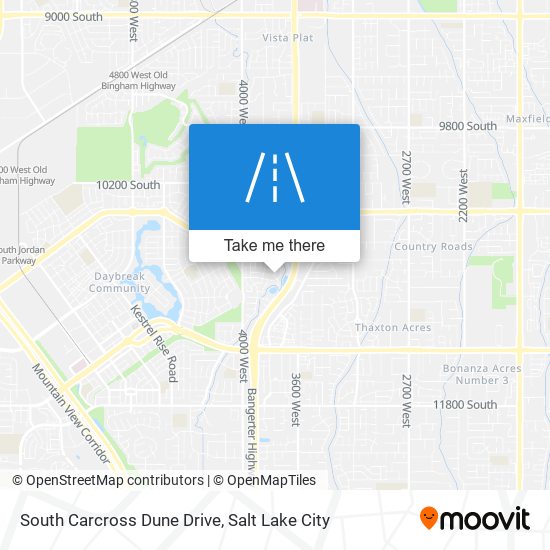 South Carcross Dune Drive map