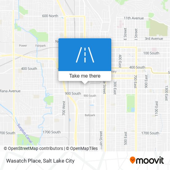 Wasatch Place map