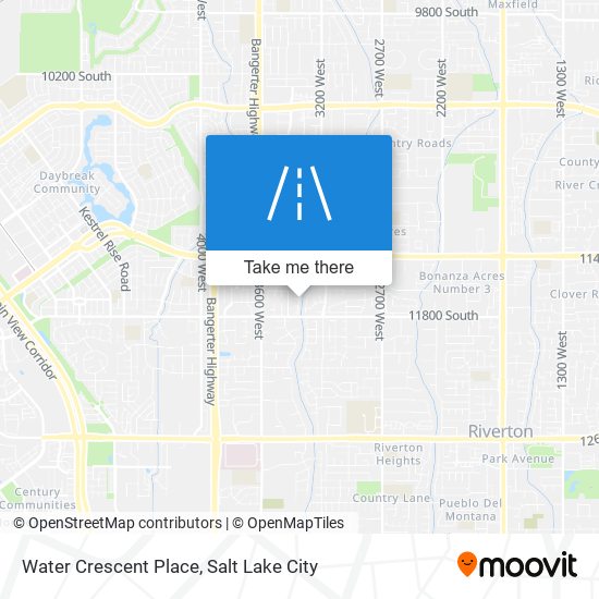 Mapa de Water Crescent Place