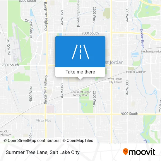 Summer Tree Lane map