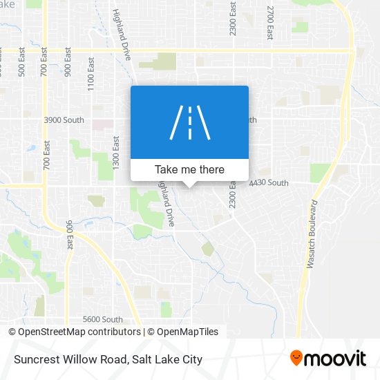 Suncrest Willow Road map