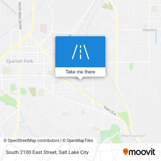 Mapa de South 2100 East Street