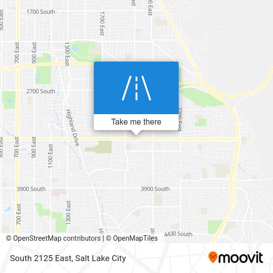 South 2125 East map