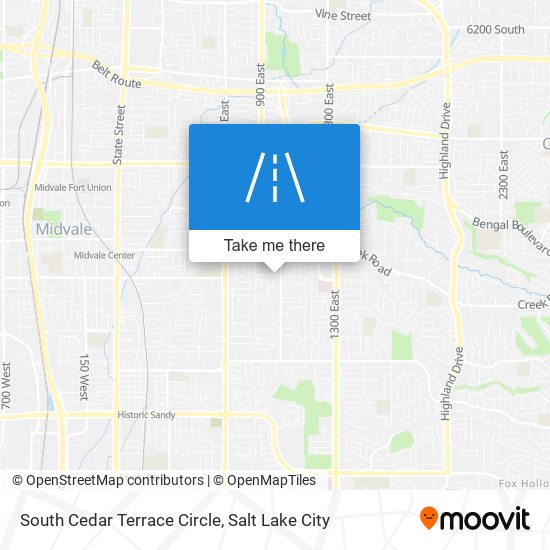 Mapa de South Cedar Terrace Circle