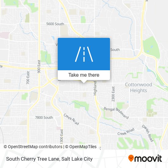 South Cherry Tree Lane map