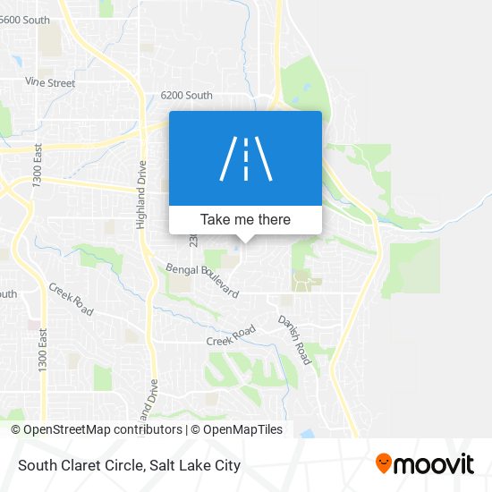 South Claret Circle map