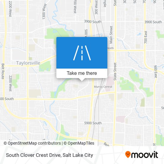 South Clover Crest Drive map
