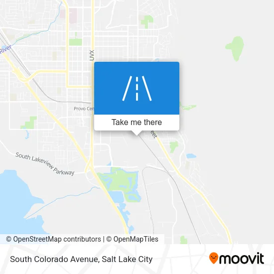 South Colorado Avenue map