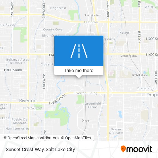 Sunset Crest Way map