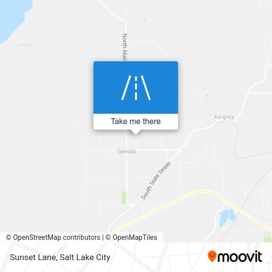 Sunset Lane map