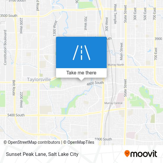 Sunset Peak Lane map