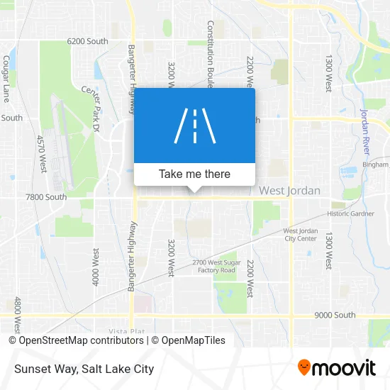 Sunset Way map