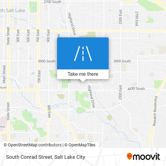 South Conrad Street map