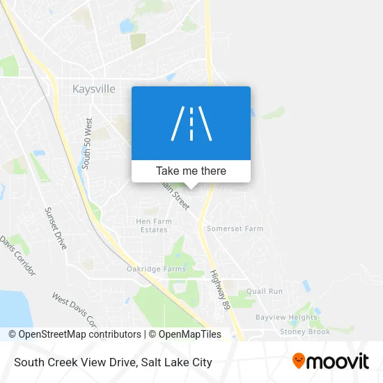South Creek View Drive map