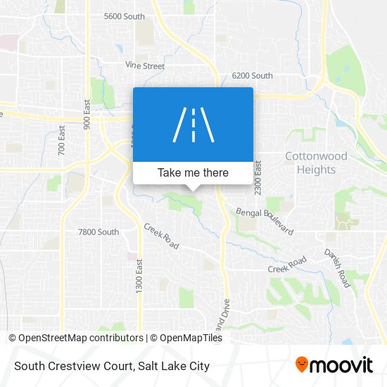 Mapa de South Crestview Court