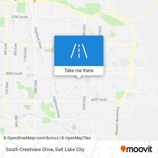 South Crestview Drive map