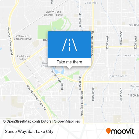 Sunup Way map