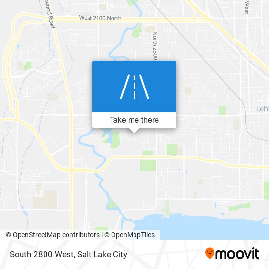 South 2800 West map
